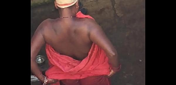  Desi village horny bhabhi boobs caught by hidden cam PART 2
